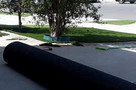 sod artificial grass installation after installation